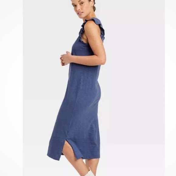 Universal Thread ruffle sleeve summer midi dress - Picture 3 of 9